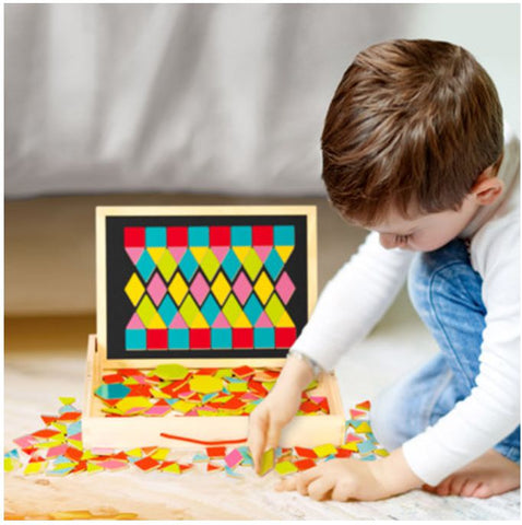 Magnetic Patterns Wooden Activity Box-Dementia,Memory Pattern & Sequencing,Shape & Space & Measure-Learning SPACE