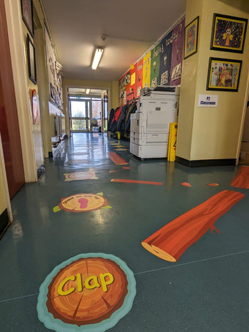 Main Sensory Pathway Pack: 20-30m-Dropship,Movement Breaks,Sensory Flooring,Sensory Paths,Stock-Learning SPACE