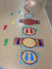 Main Sensory Pathway Pack: 20-30m-Dropship,Movement Breaks,Sensory Flooring,Sensory Paths,Stock-Learning SPACE