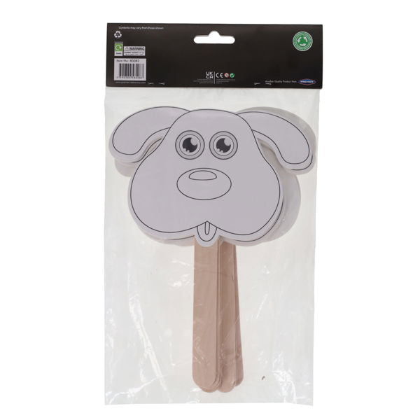 Make Your own Lollipop Dog Fan Pack of 10, Learning SPACE