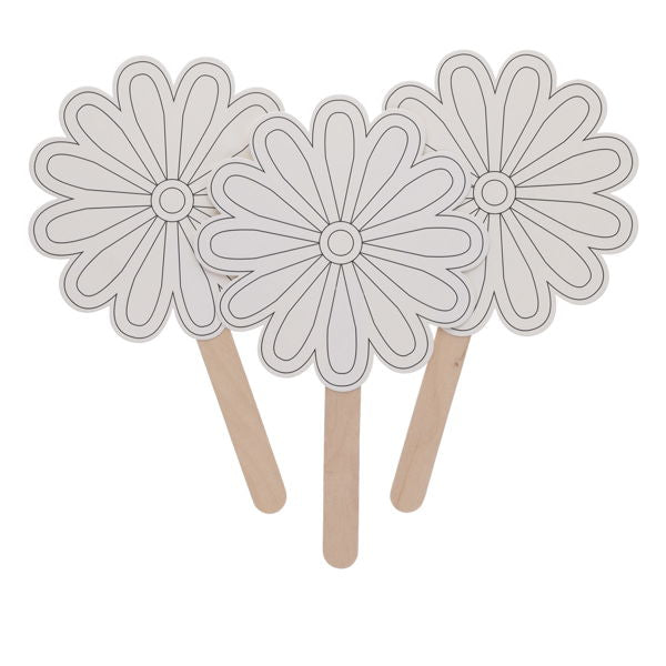 Make Your own Lollipop Flower Fan. Pack of 10, Learning SPACE