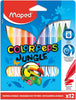Maped Color'peps Jungle Colour Markers - Pk 12-Art Materials,Arts & Crafts,Back To School,Drawing & Easels,Early Arts & Crafts,Maped Stationery,Primary Arts & Crafts,Stationery,Stock-Learning SPACE