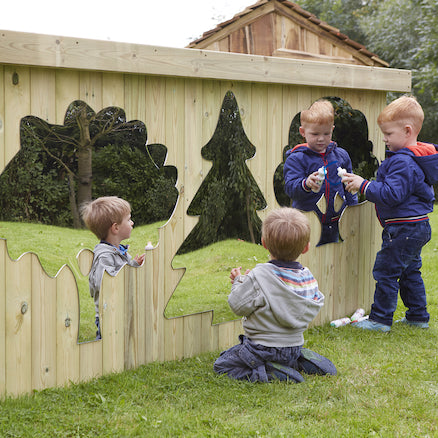 Mark Making Mirror Trees, for Playgrounds and Sensory Rooms, Learning SPACE