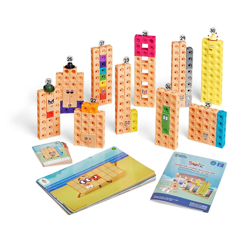 MathLink® Cubes Numberblocks® 21-30 Activity Set, Learning SPACE