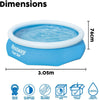 Medium Fast Set Pool (10Ft)-Bestway,Seasons,Stock,Summer,Swimming Pools-Learning SPACE