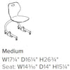 Medium Intellect Wave Rocker Chair - Chrome Surfs Up, Learning SPACE