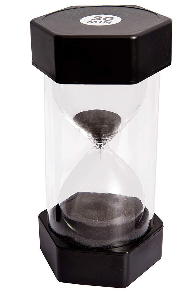 Medium Sand Timer - 30 Min. (Black), Learning SPACE