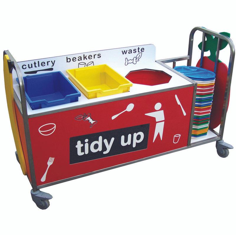 Medium Stainless Steel Waste Trolley, Learning SPACE