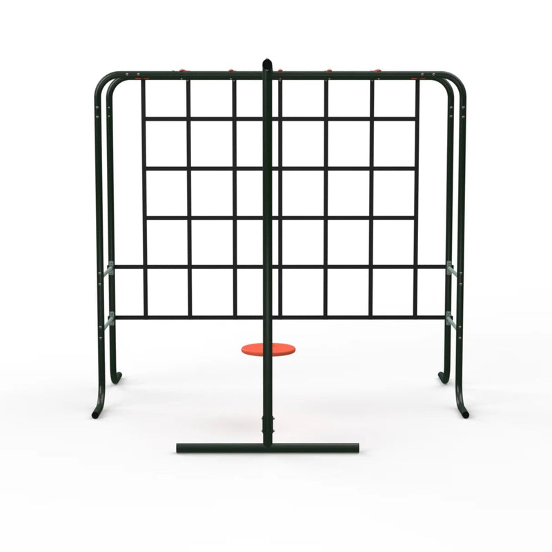 Metal Monkey Bars with Swing and Climbing Wall, Learning SPACE