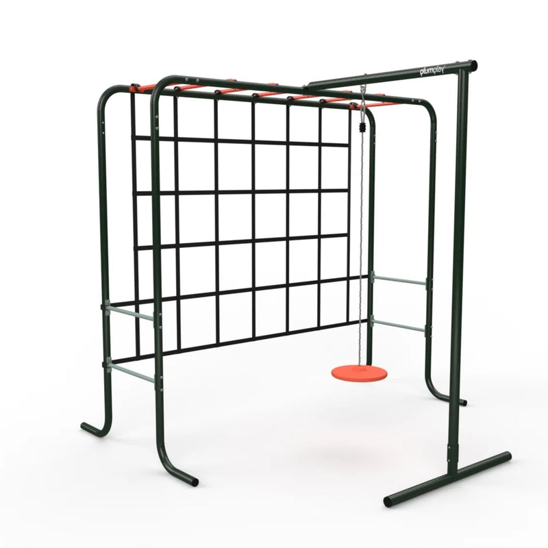 Metal Monkey Bars with Swing and Climbing Wall, Learning SPACE