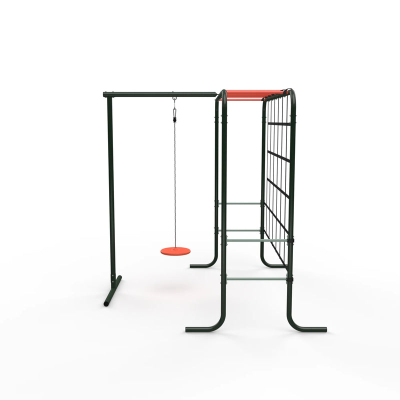 Metal Monkey Bars with Swing and Climbing Wall, Learning SPACE