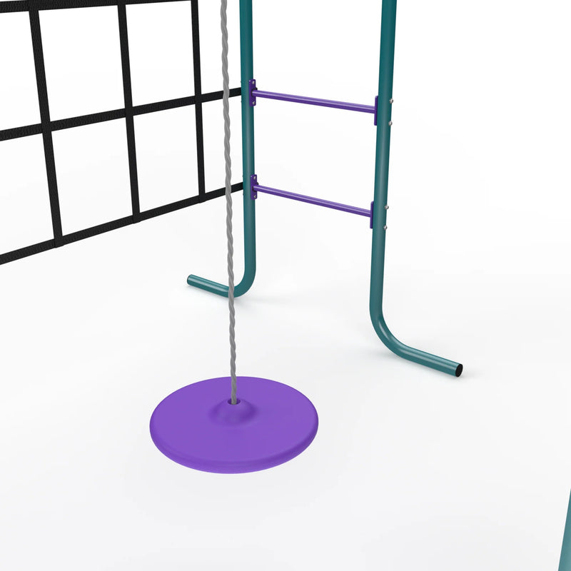 Metal Monkey Bars with Swing and Climbing Wall, Learning SPACE