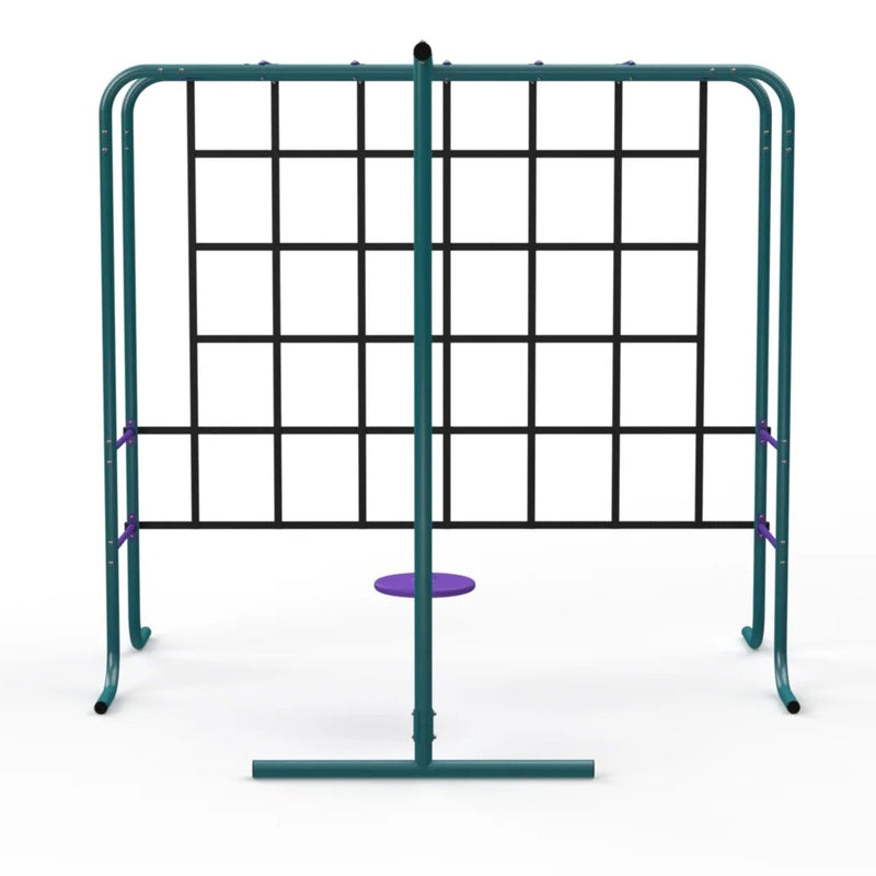 Metal Monkey Bars with Swing and Climbing Wall, Learning SPACE