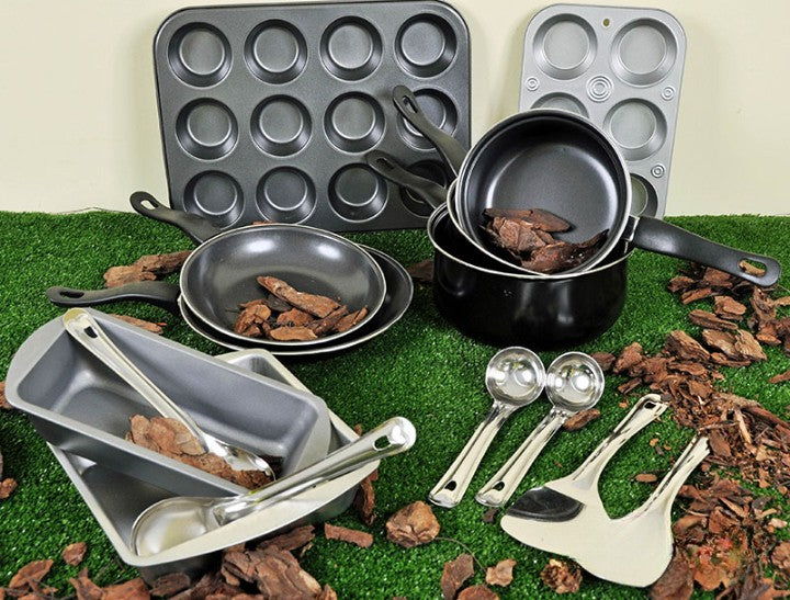 Metal Mud Pie Baking Kit (15Pk), Learning SPACE