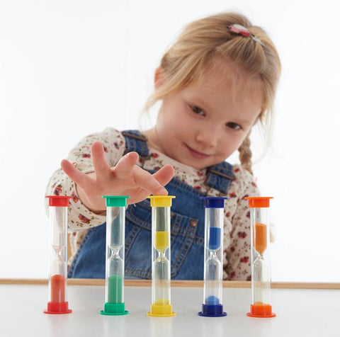 Midi Sand Timers - Pk5-Calming & Anxiety,Sand Timers & Timers,Schedules & Routines,SCOTEXCEL,TickiT,Transitions and Routines,Visual Sensory Toys-Learning SPACE