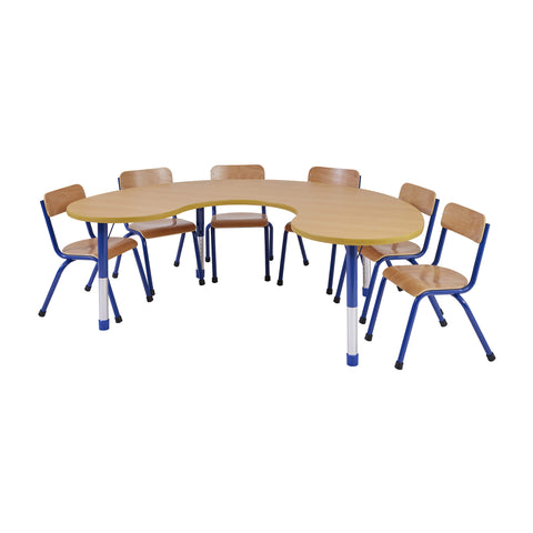 Milan Group Table-Classroom Table,Furniture,Height Adjustable,Horseshoe,Milan,Profile Education,Table,Wellbeing Furniture-Learning SPACE