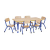 Milan Rectangular Tables - 6 or 8 Seater-Classroom Table,Furniture,Height Adjustable,Milan,Profile Education,Rectangular,Table,Wellbeing Furniture-Learning SPACE