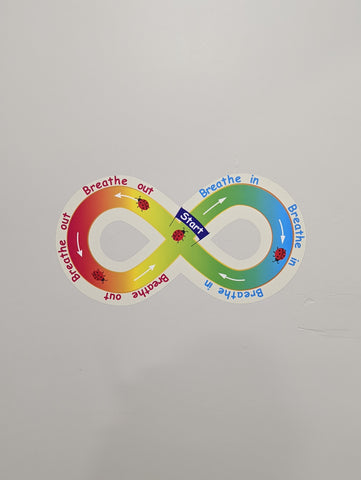 Mindfulness Sensory Path (Walls)-Additional Need,Calmer Classrooms,Classroom Displays,Dropship,Helps With,Mindfulness,Movement Breaks,Playground Wall Art & Signs,PSHE,Sensory Paths,Social Emotional Learning,Social Stories & Games & Social Skills,Stock-Learning SPACE