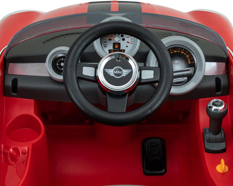 Mini Cooper S Roadster 6 Volt Car with Remote Control - Red, Learning SPACE