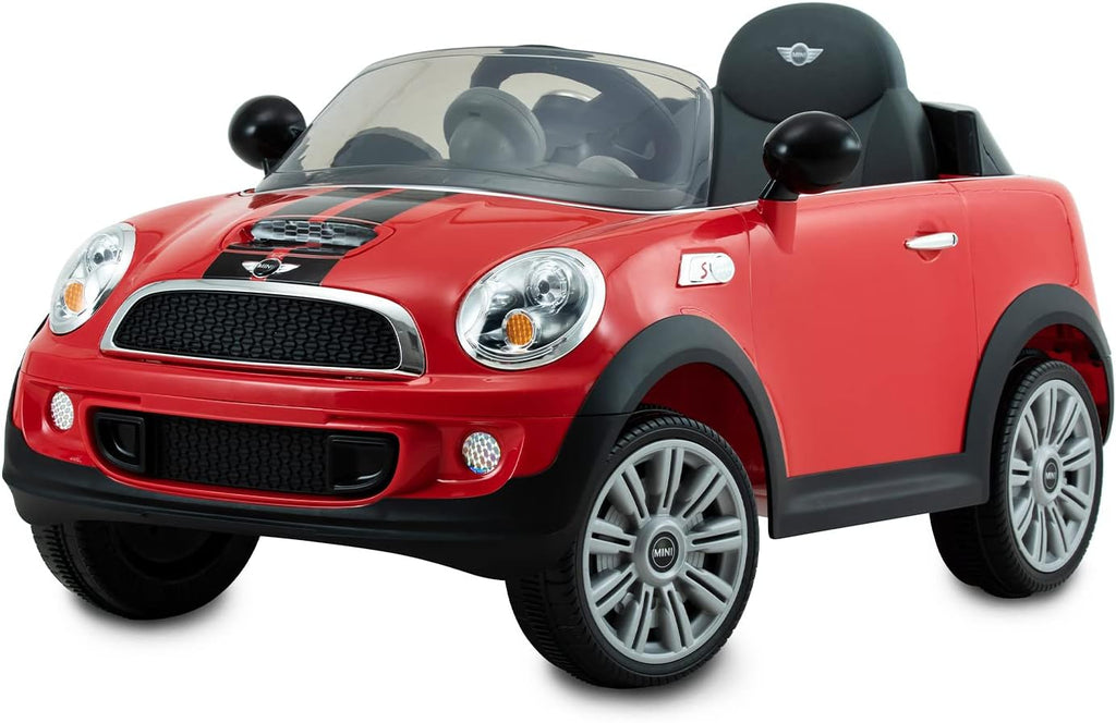 Mini Cooper S Roadster 6 Volt Car with Remote Control - Red, Learning SPACE