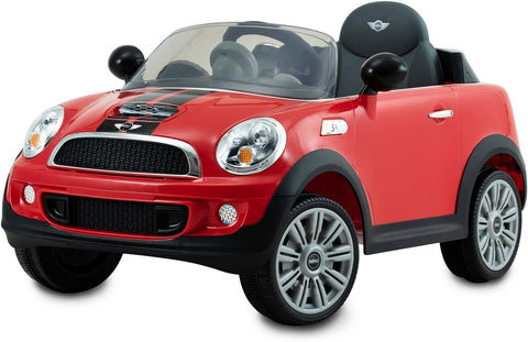 Mini Cooper S Roadster 6 Volt Car with Remote Control - Red, Learning SPACE