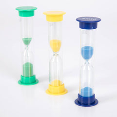 Mini Sand Timers Set of 3 for Classroom Use, Learning SPACE