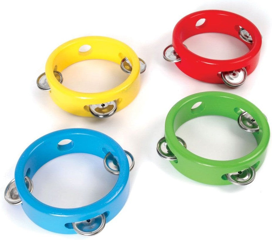 Mini Tambourine (Single) - Children's Musical Instrument-AllSensory,Baby Musical Toys,Baby Sensory Toys,Bigjigs Toys,Calming & Anxiety,Early Years Musical Toys,Gifts For 1 Year Olds,Music,Sensory Seeking,Sound Equipment,Stock-Learning SPACE
