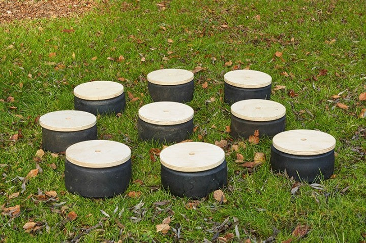 Mini Tyre Stepping Circles (10Pk), Learning SPACE