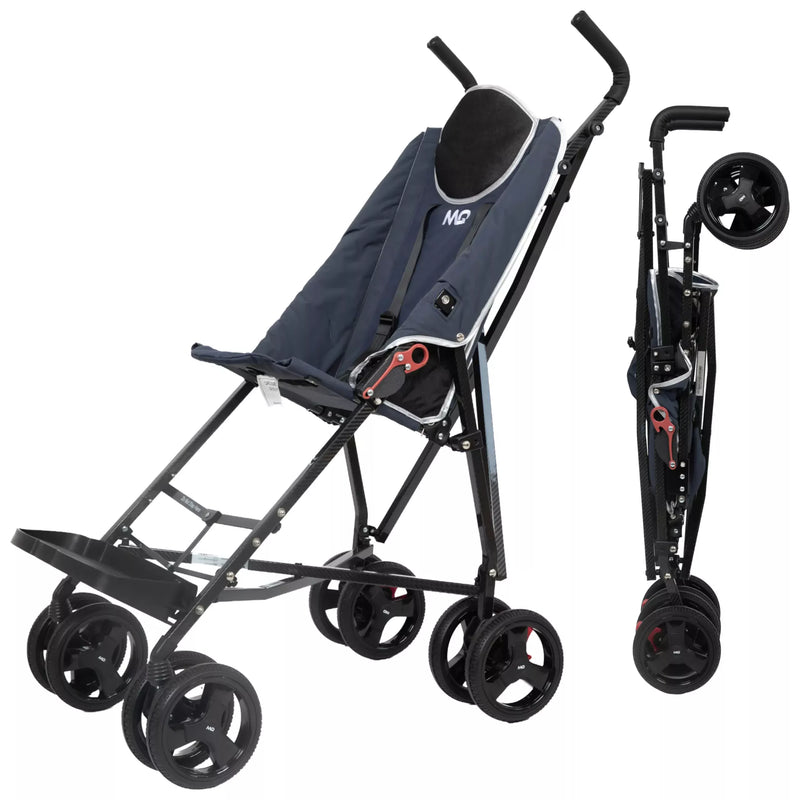 MobiQuip XL Carbon Fibre Disability Pushchair, VAT Exempt Blue Learning SPACE
