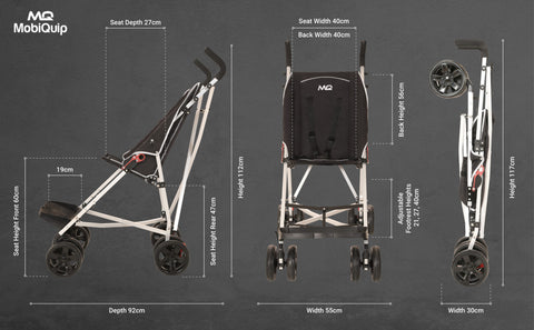 MobiQuip XL Disability Pushchair, Learning SPACE