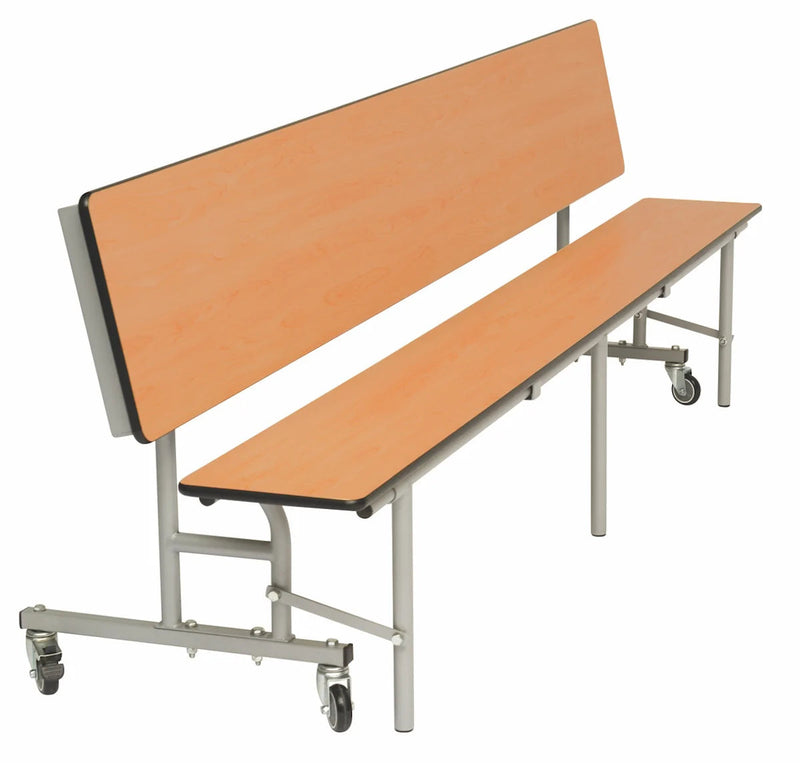 Mobile Convertible Mobile Folding Bench Unit - Age range 11+, Beech Learning SPACE