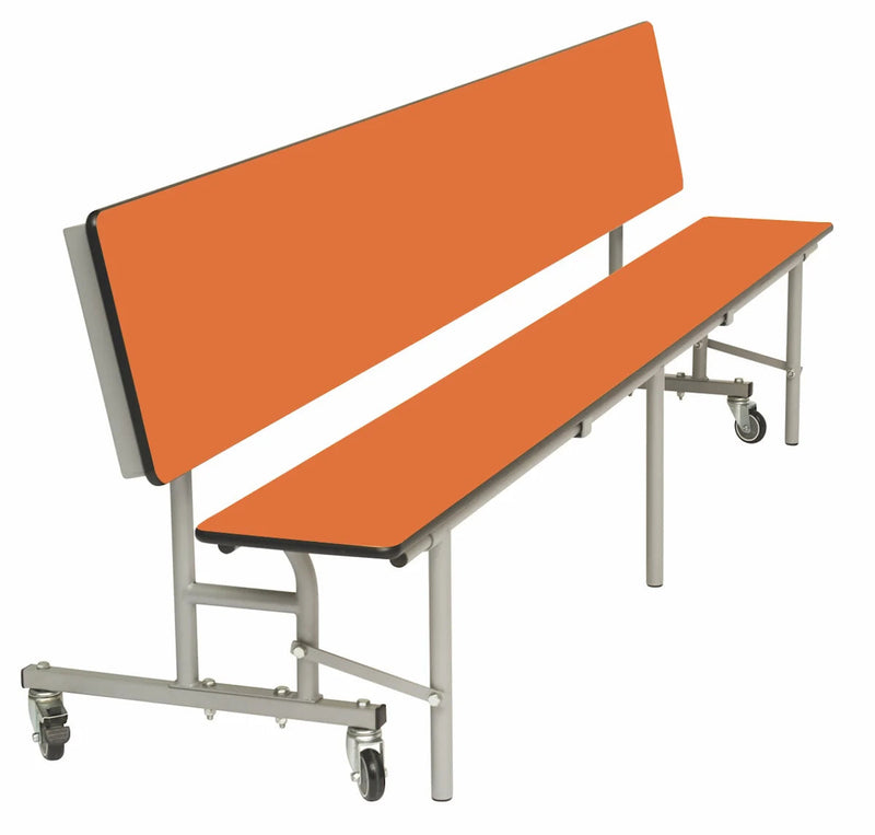Mobile Convertible Mobile Folding Bench Unit - Age range 5-11, Orange Learning SPACE