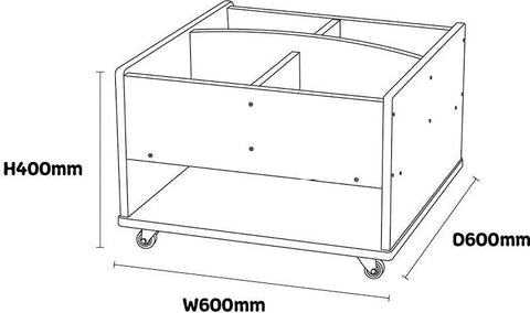 Mobile Kinderbox - Book Storage, Learning SPACE