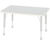 Modern Thrifty Rectangular Table - 4/6/8 Seater Options-Classroom Table,Dropship,Furniture,Height Adjustable,Profile Education,Rectangular,Table,Thrifty,Wellbeing Furniture-4 - Seater-KB4-LT201GREY-Learning SPACE