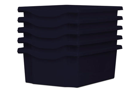 Monarch Trays Multi Packs, Double (5 Pack) Dark Blue Learning SPACE