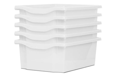 Monarch Trays Multi Packs, Double (5 Pack) White Learning SPACE