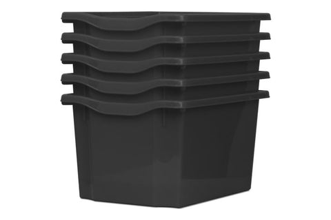 Monarch Trays Multi Packs, Triple (5 Pack) Dark Grey Learning SPACE