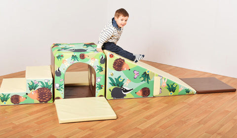 Mountain Tunnel and Slide Soft Play Set, Woodland Learning SPACE