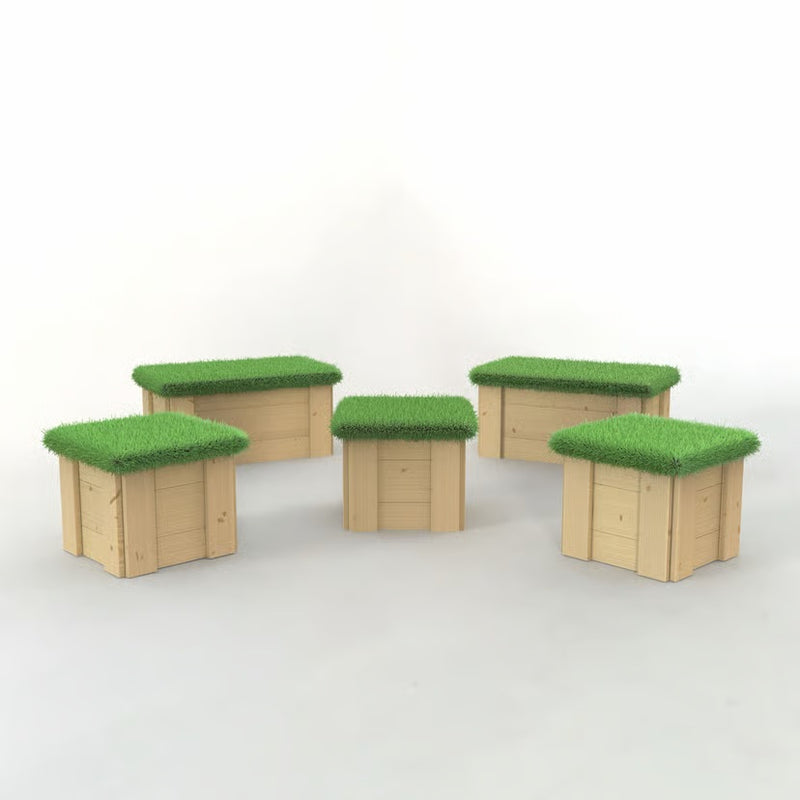 Moveable Artificial Grass-Topped Seat Package, Learning SPACE
