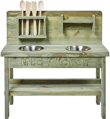 Mud Kitchen-Forest School & Outdoor Garden Equipment,Imaginative Play,Kitchens & Shops & School,Messy Play,Mud Kitchen,Outdoor Sand & Water Play,Playground Equipment,Sensory Garden,Stock,Strength & Co-Ordination,Water & Sand Toys-Learning SPACE