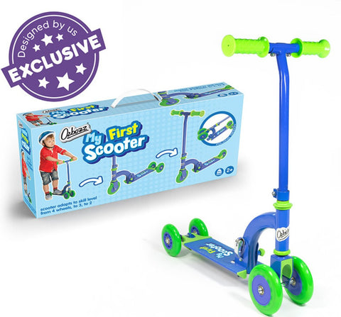 My First Folding Scooter Blue-Calmer Classrooms,Early Years. Ride On's. Bikes. Trikes,Exercise,Helps With,Ozbozz,Ride & Scoot,Ride On's. Bikes & Trikes,Scooters,Stock,Tobar Toys-Learning SPACE