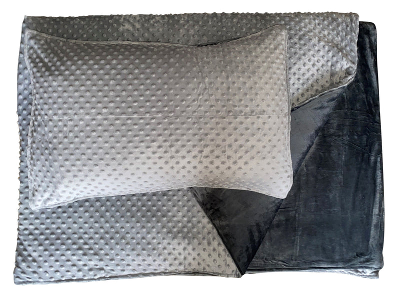 MySpace 4kg Weighted Blanket & Pillow Case Medium (100 x 150), Grey Learning SPACE