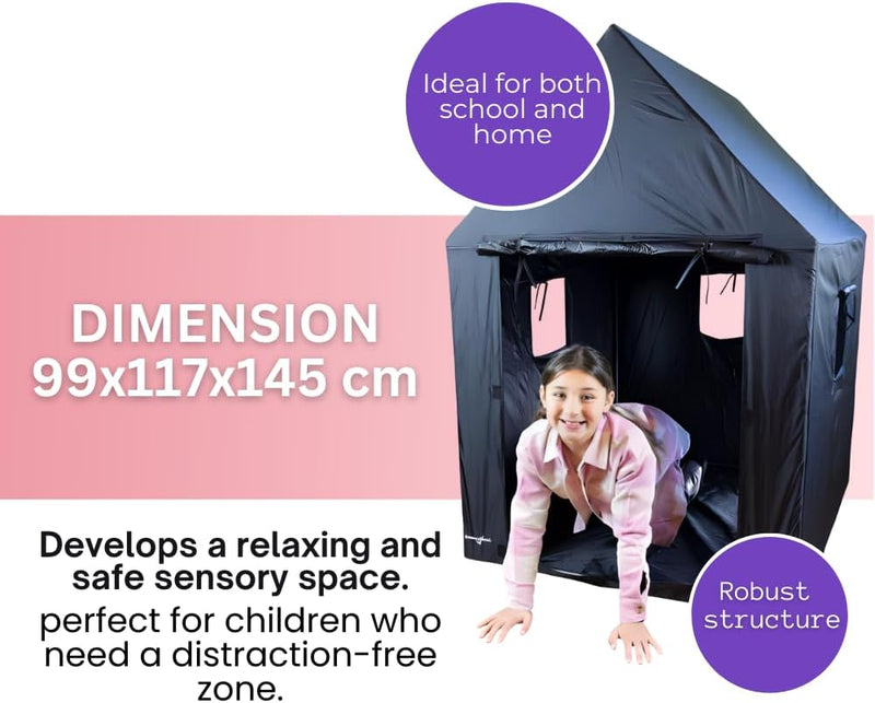 MySpace Indoor Framed Sensory Den House Shaped, Learning SPACE
