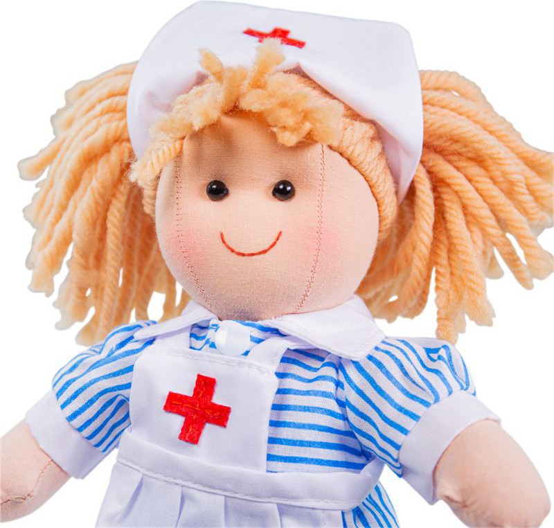 Nancy Nurse Rag Doll - Soft and Cuddly Toy, Learning SPACE