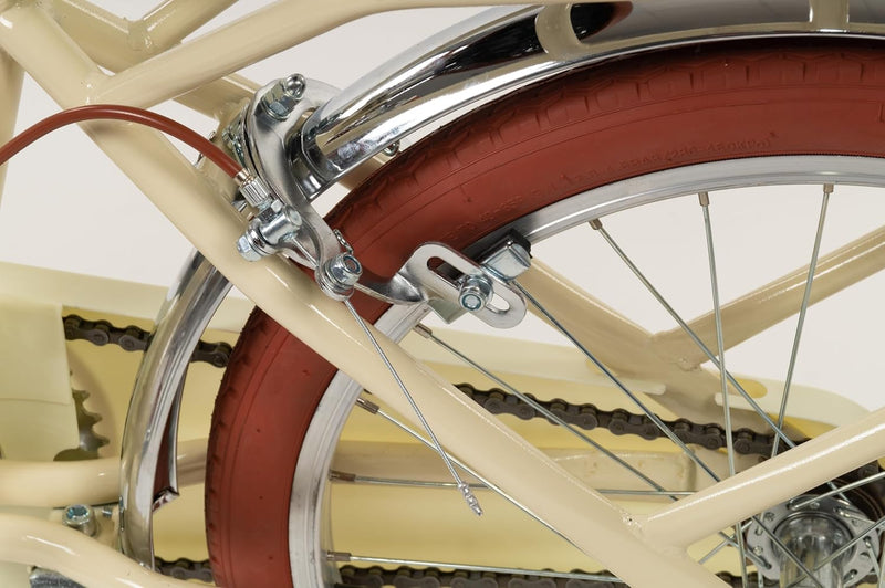 Natural Beige Toimsa Vintage Bicycle 16inch wheels for younger Children, Learning SPACE