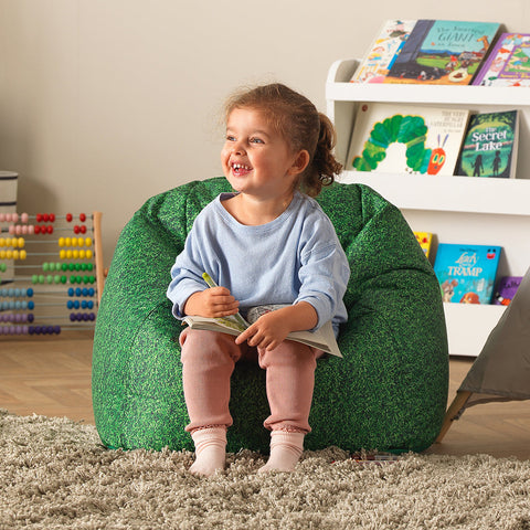Natural Grass Children's Bean Bag Chair-Bean Bags,Bean Bags & Cushions,Eden Learning Spaces,Gifts for 5-7 Years Old,Gifts for 8+,Nature Learning Environment,Nature Sensory Room,Nurture Room,Sensory Garden,Stock,Wellbeing Furniture-Learning SPACE