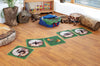 Natural World Counting Indoor/Outdoor 35 Mini Placement Carpets with holdall, Learning SPACE