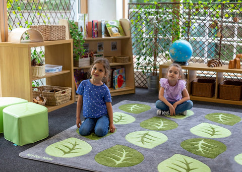 Natural World™ Carved Placement 2x2m Carpet-Dropship,Kit For Kids,Mats & Rugs,Nature Sensory Room,Neutral Colour,Placement Carpets,Rugs,Square,Wellbeing Furniture-Learning SPACE