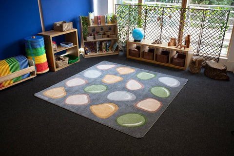 Natural World™ Carved Placement 2x2m Carpet-Dropship,Kit For Kids,Mats & Rugs,Nature Sensory Room,Neutral Colour,Placement Carpets,Rugs,Square,Wellbeing Furniture-Learning SPACE