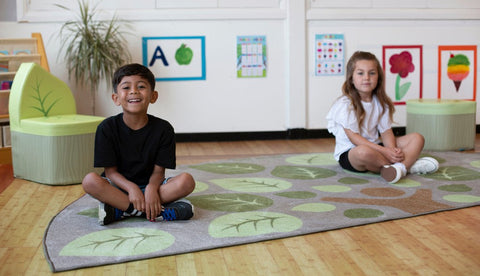 Natural World™ Semi-Circle Placement 3x1.5m Carpet, Learning SPACE